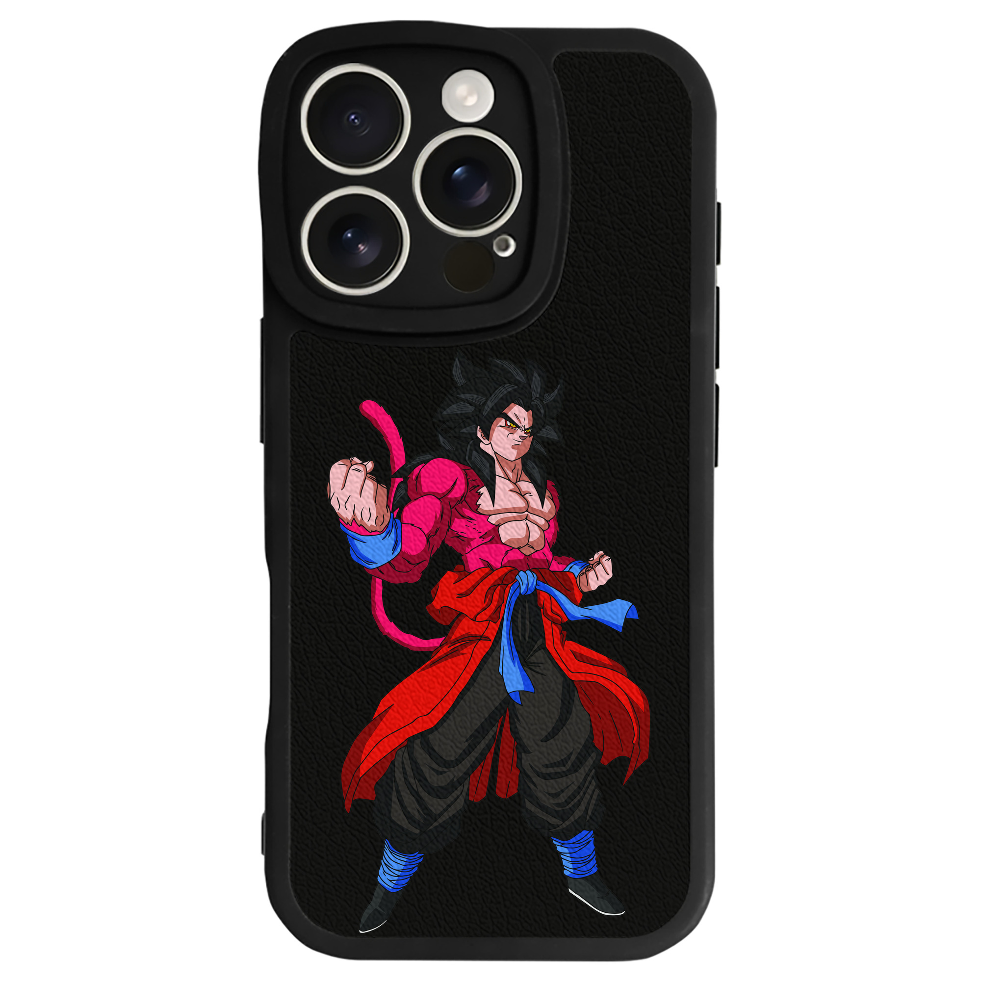 （画像用） ドラゴンボール 孫悟空（そん ごくう）Son Goku カカロット DRAGON BALL Kakarotto 【iPhone 16シリーズ対応】シリコンスマホケース（レザー調） 材質：シリコン